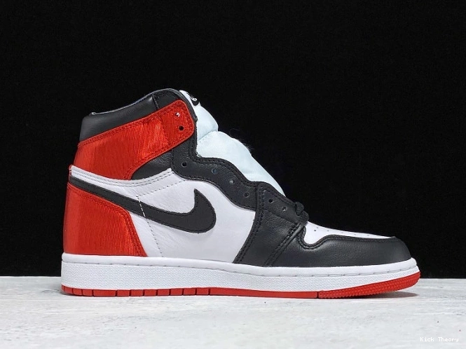 Kick Theory Retro 1 Black Satin Jordan Toe CD0461-016 High Air 0702